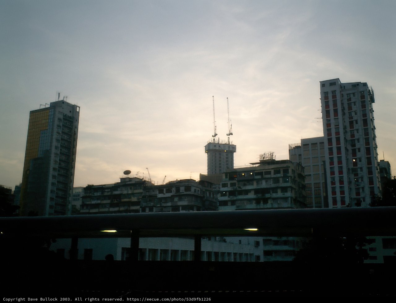 Urban Metropolis from the Train