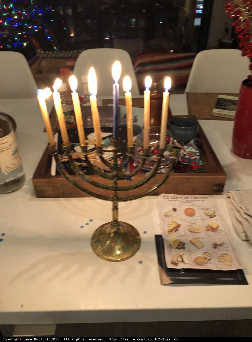 Hanukkah Menorah Illuminates Festival Spirit