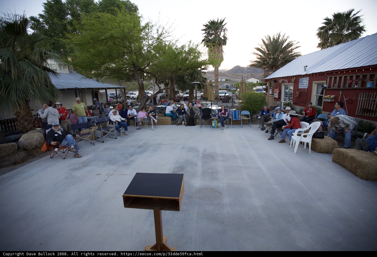 Courtyard Gathering at Desert Explorer Restaurant