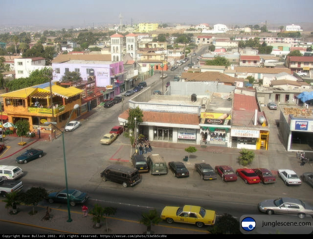Aerial View of Downtown Ensenada