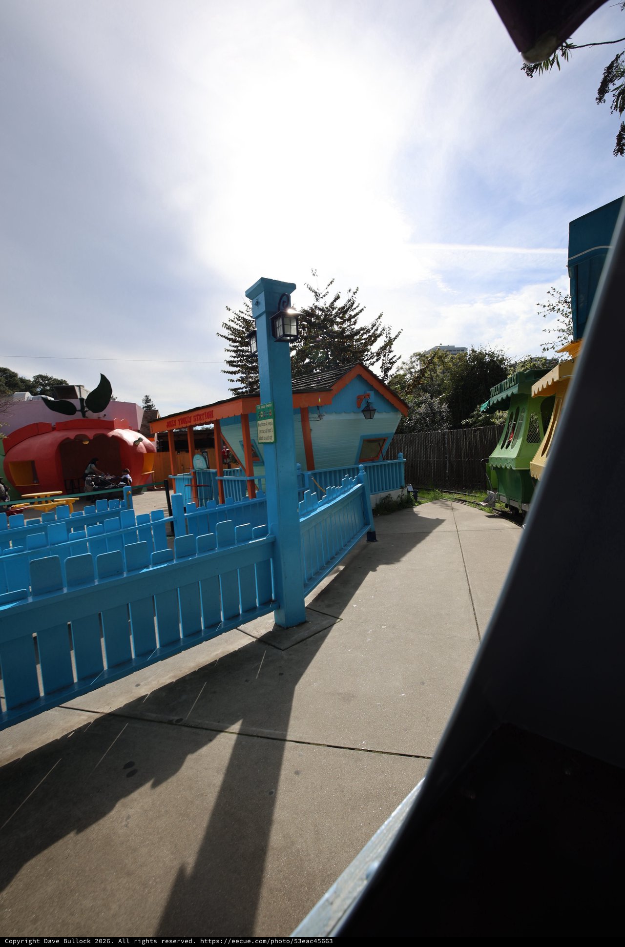 Colorful Whimsical Village at Fantasyland Theme Park