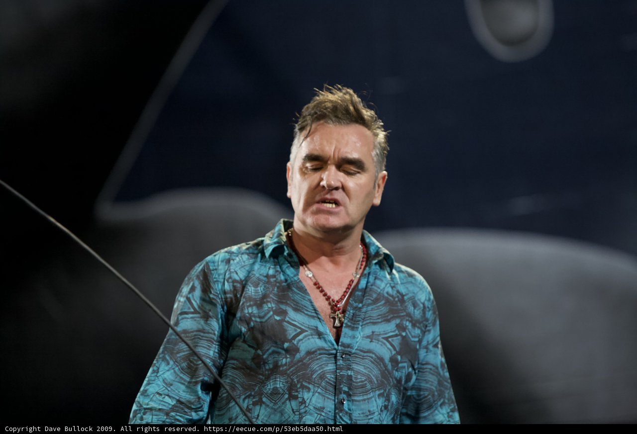 Morrissey's Blue Shirt Performance at Coachella 2009