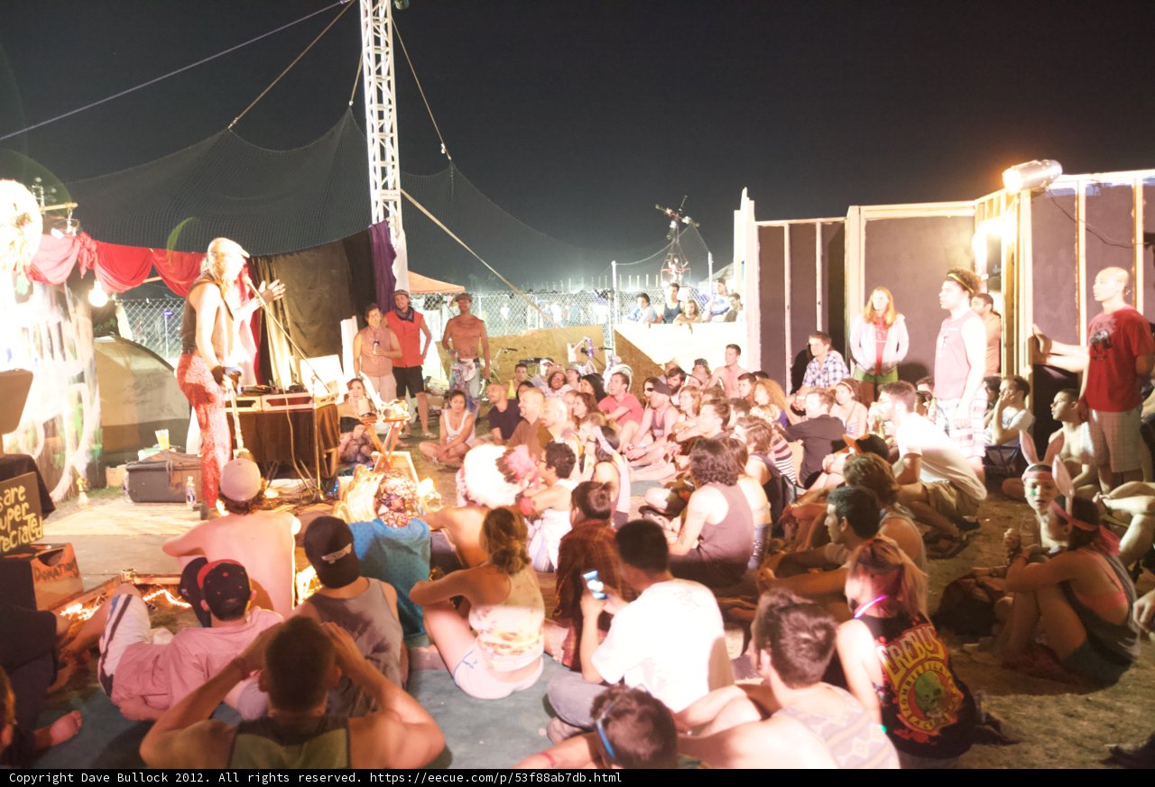 Sitting Under the Night Sky at Coachella