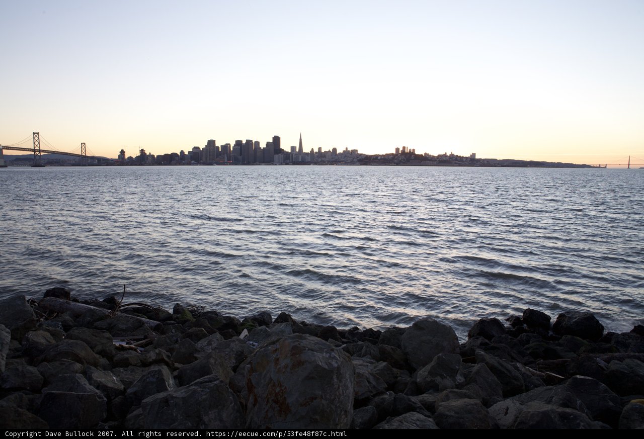 Sunset over the Bay