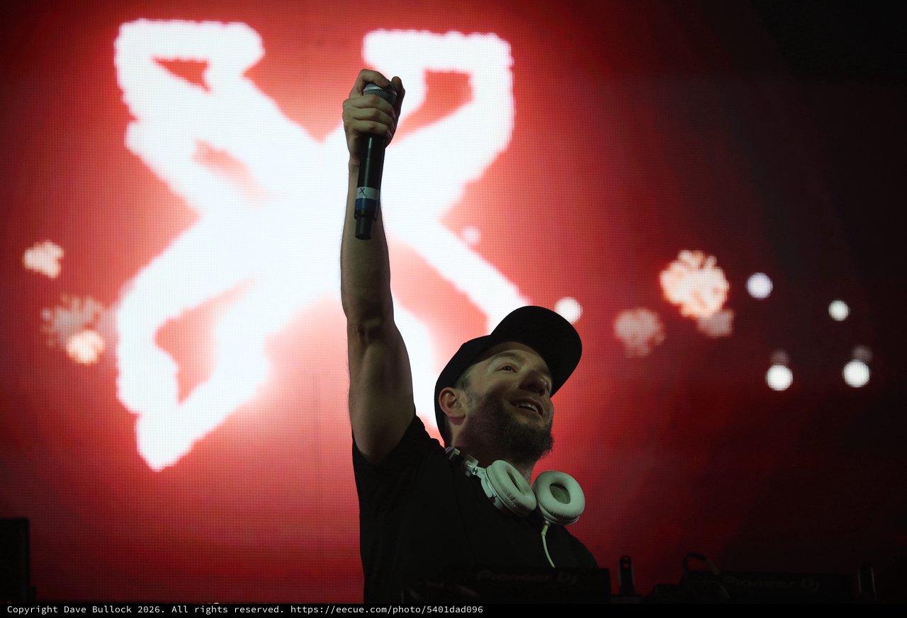 DJ Raises Microphone at Wobbleland Festival 2026