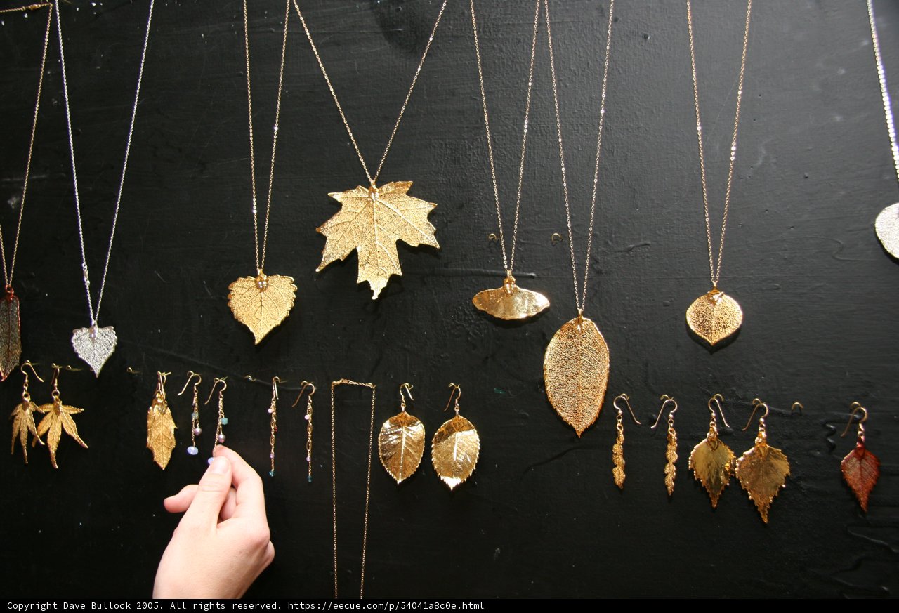 Gold Leaf Necklaces Collection