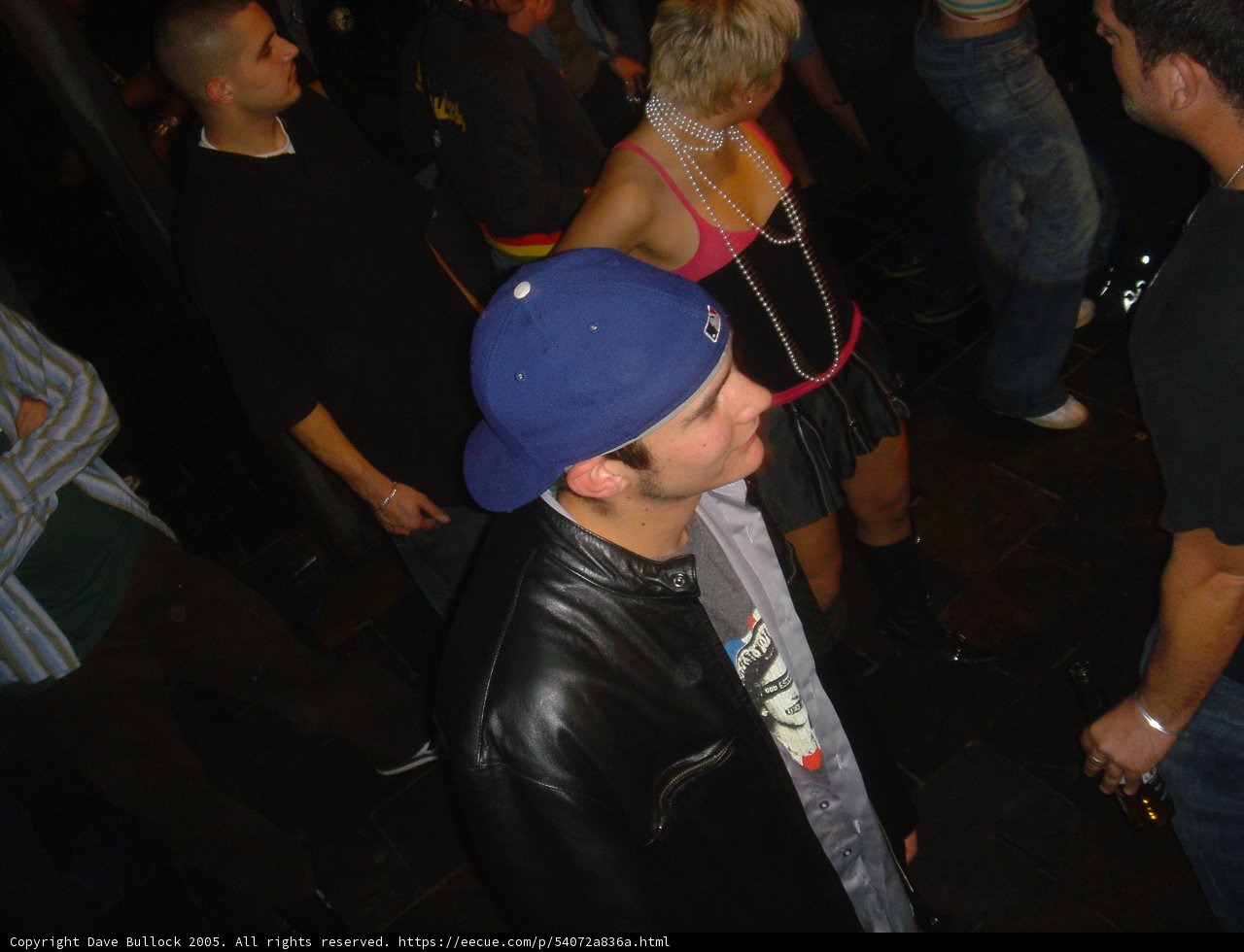 Black Leather Jacket and Baseball Cap