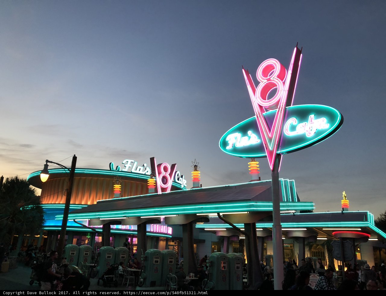 Neon Glow of 8th Street Cafe