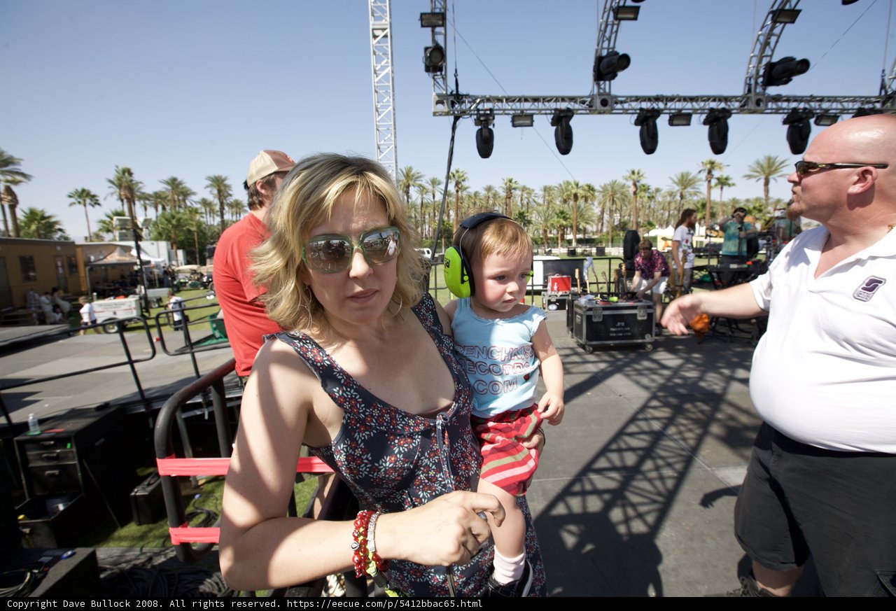 Mother and Child Grooving at Coachella