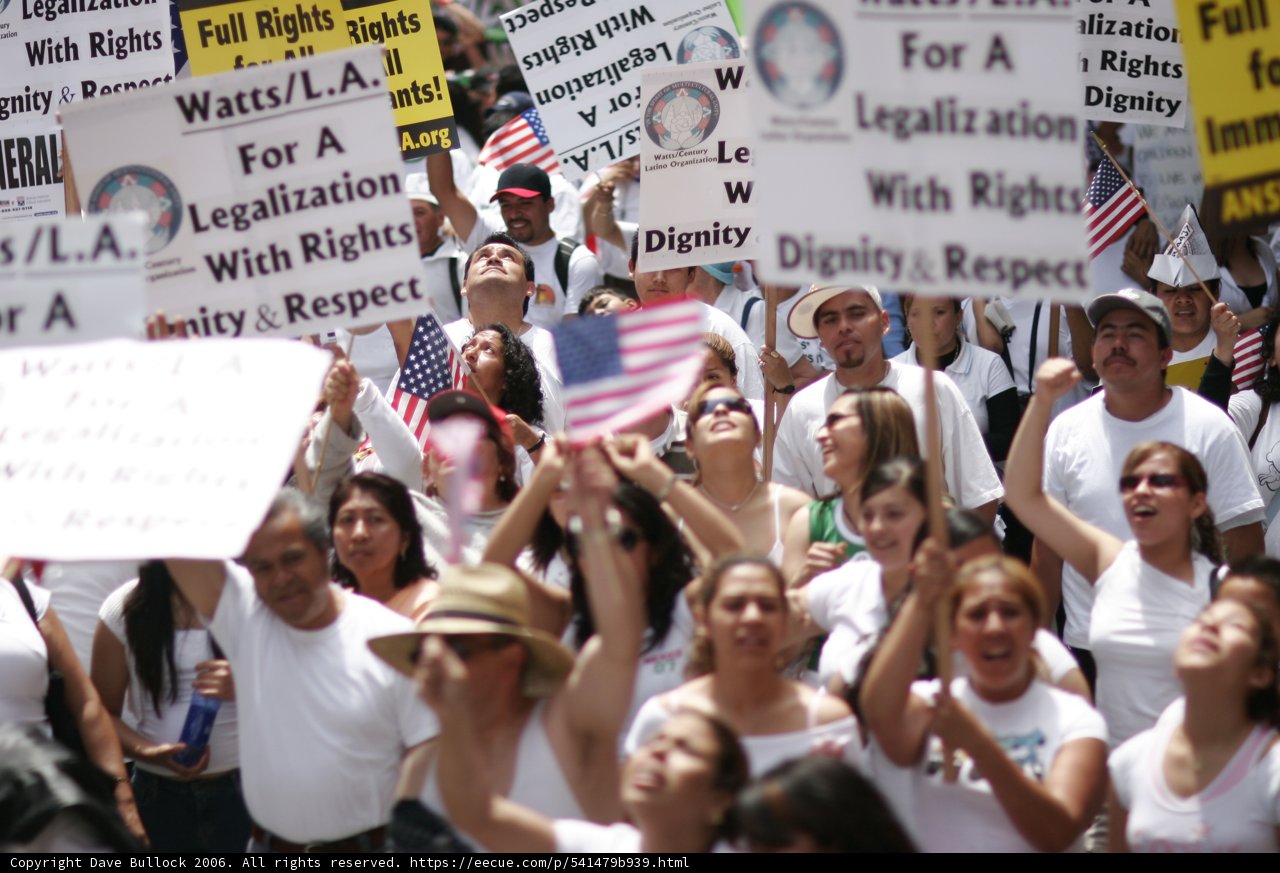 Supportive Crowd at Protest