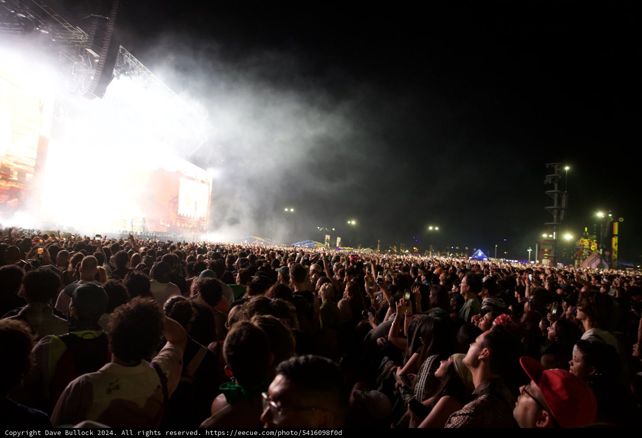 Electric Atmosphere Under Starlit Skies: Coachella 2024