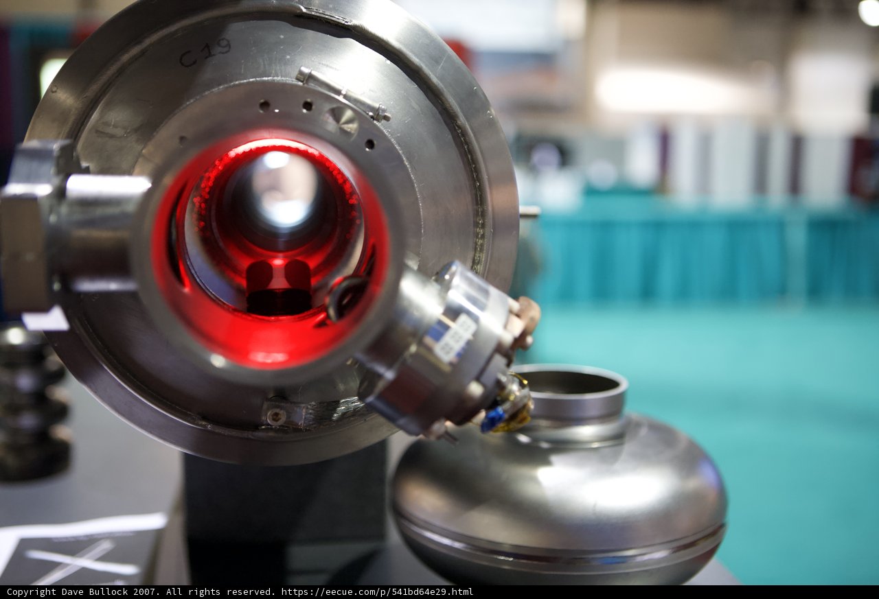 Red-Lit Rotor Coil in Super Computing Manufacturing Lab