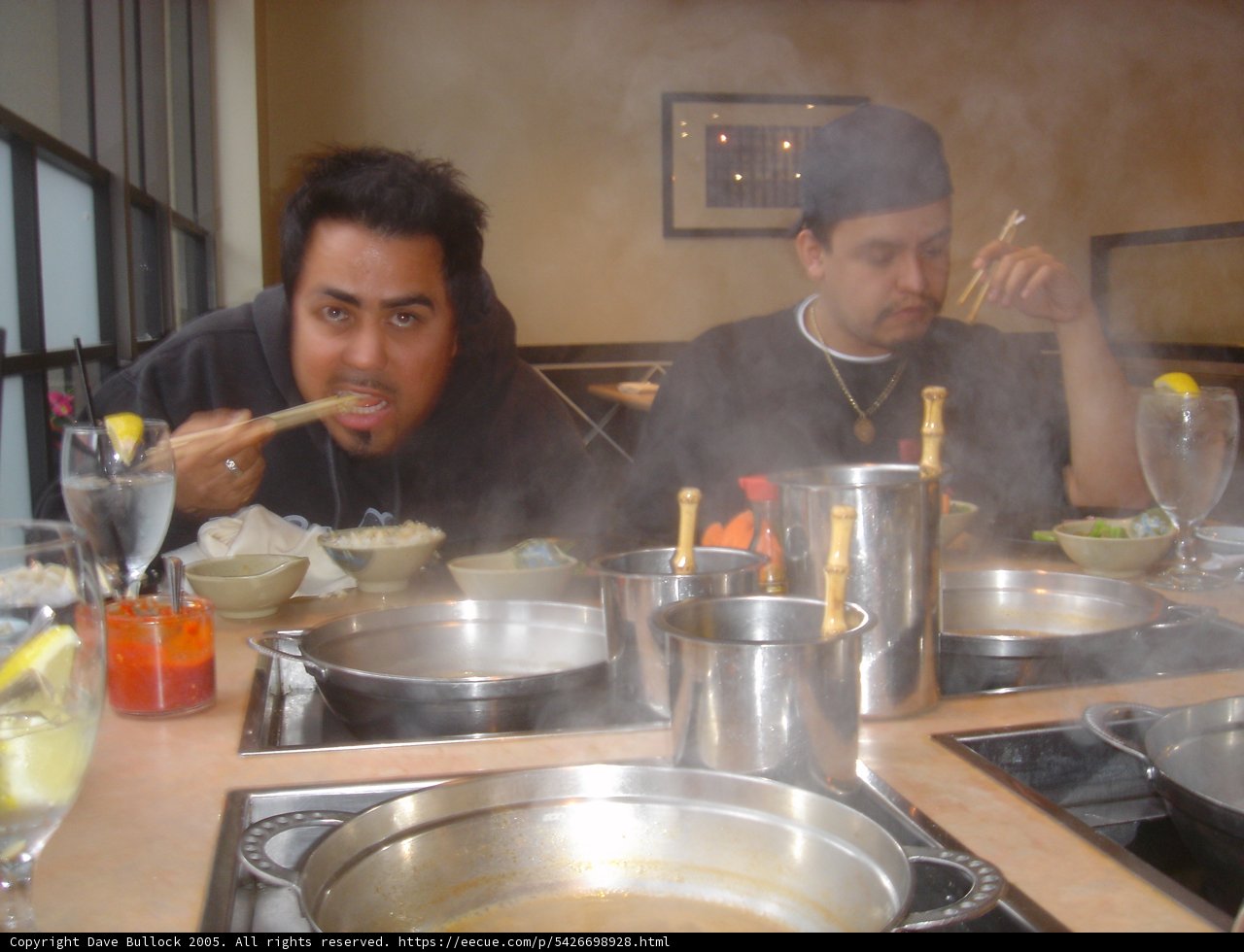 Friends Sharing a Delicious Stew