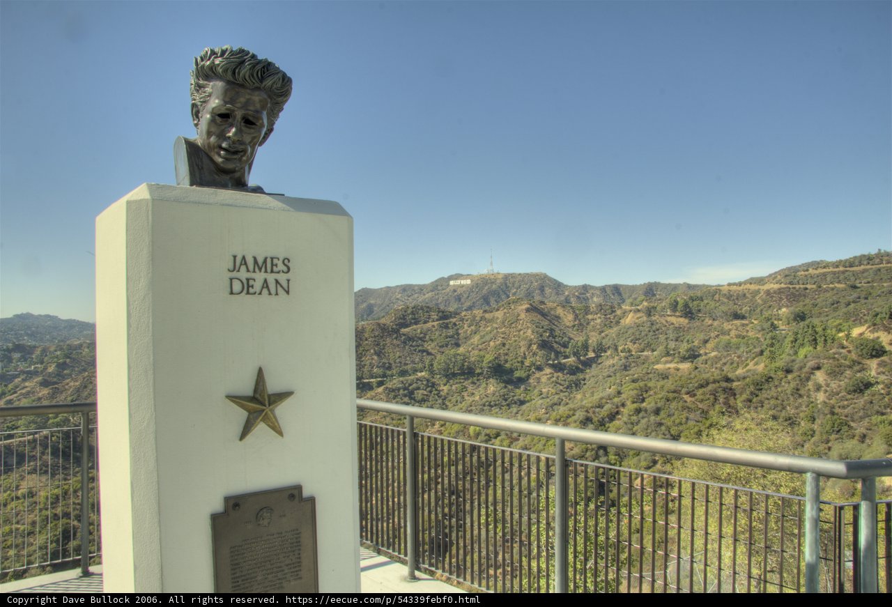 Hollywood Sign in the background