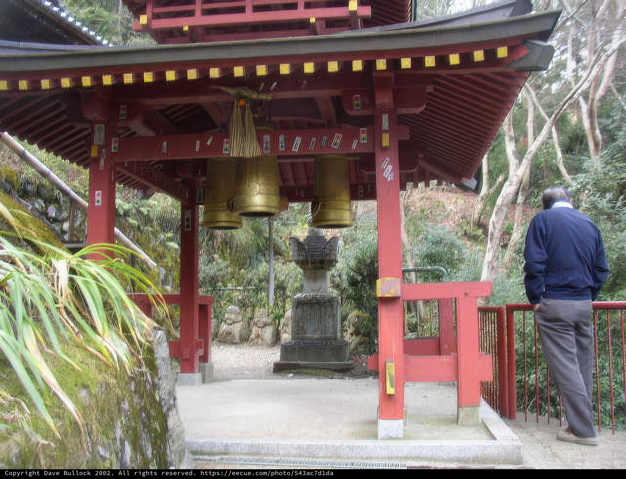 Serene Man at the Pagoda