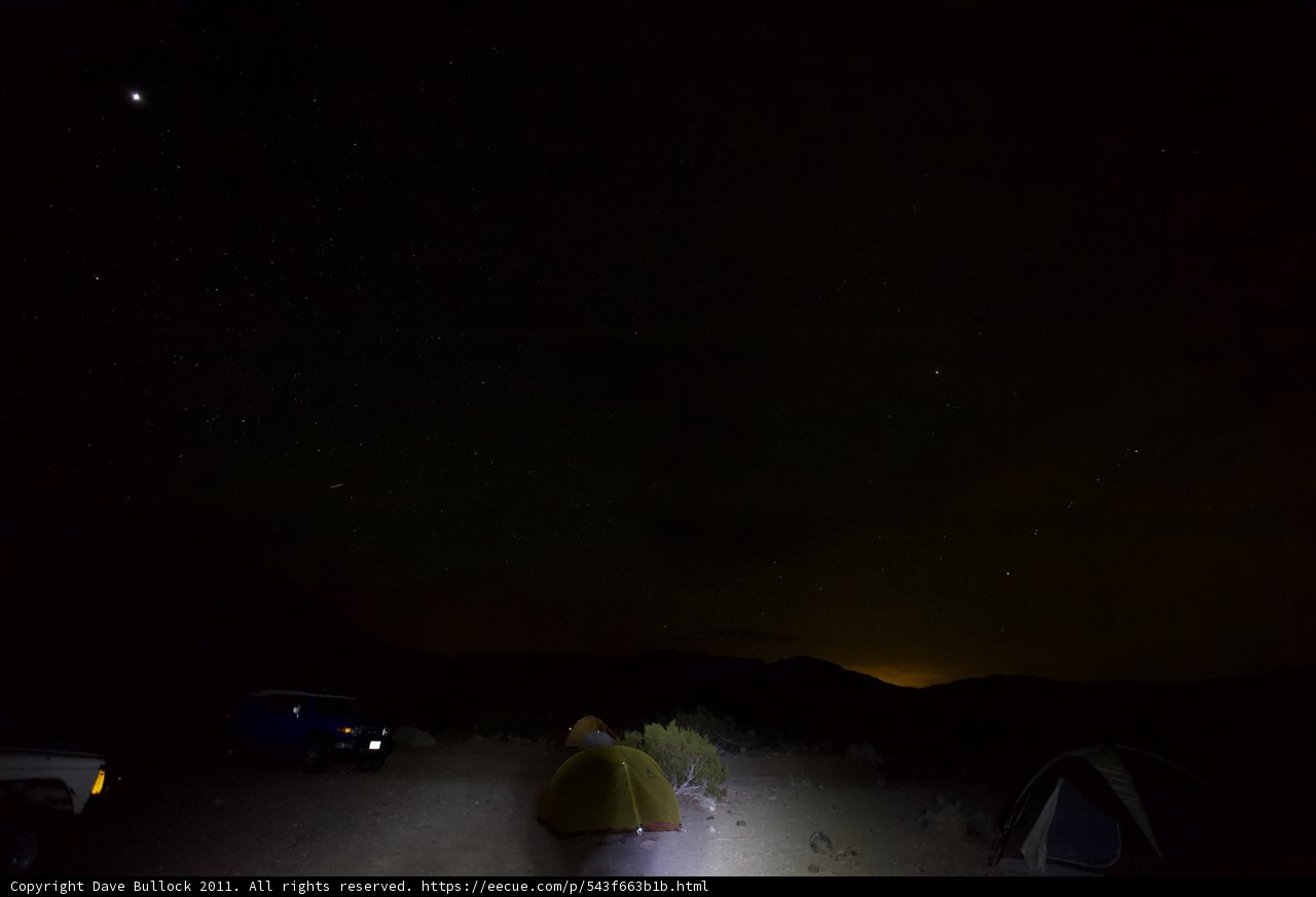 Desert Camping Under the Starry Night Sky