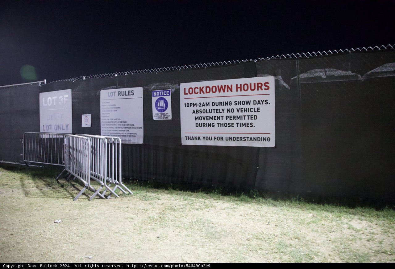 Nighttime Peace at Coachella 2024: The Quiet Rules of Lot 3F