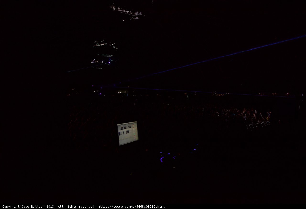 Cinematic Crowd in Blue Light