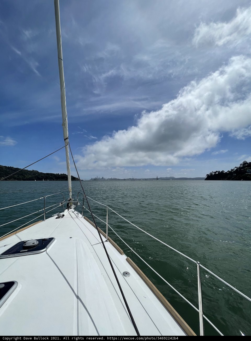 Sailing into the Bay