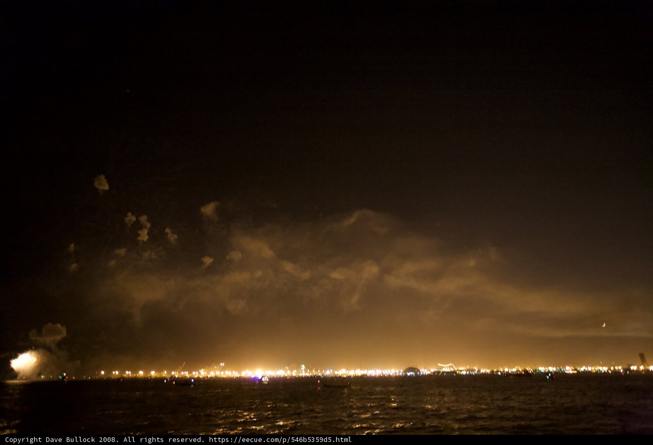 Spectacular Fireworks Display over the City Skyline