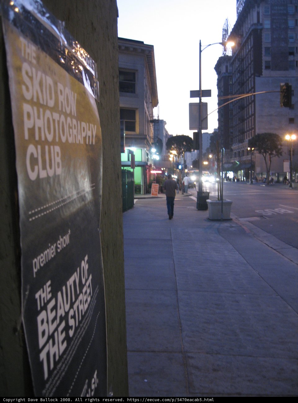 Urban Advertisement on Busy Street