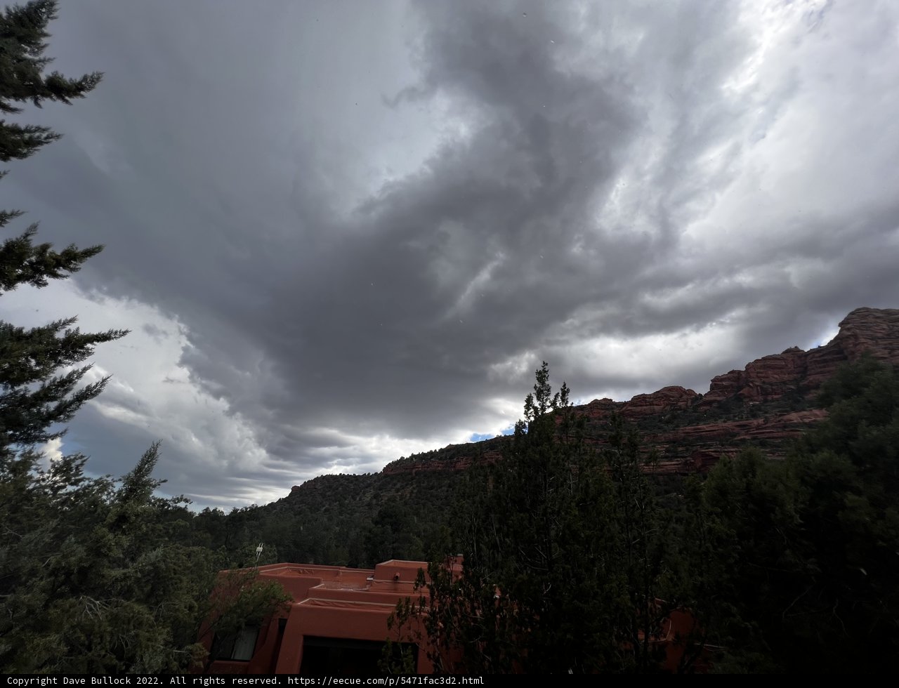 Stormy Sky Over Sedona's Coconino National Forest