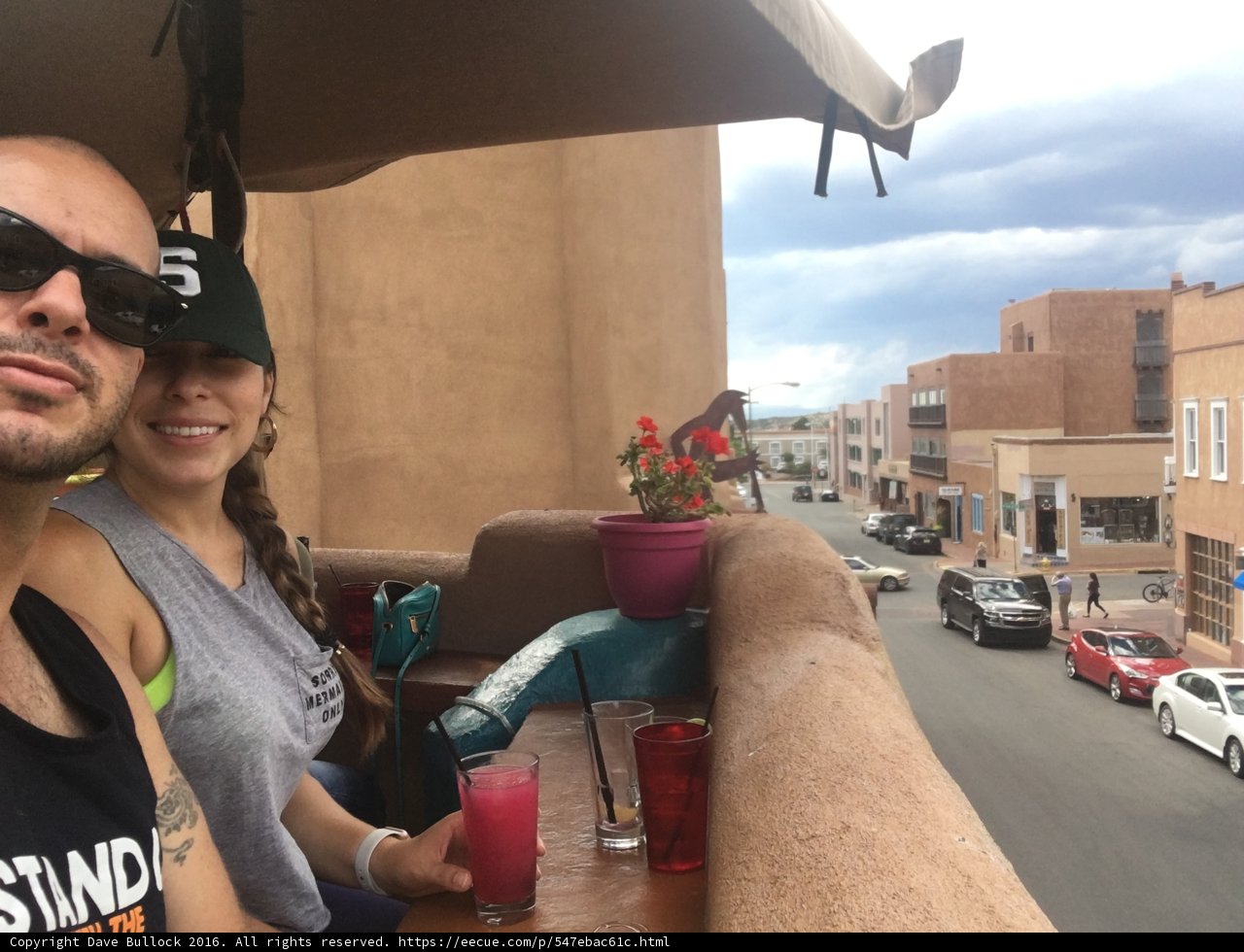 Balcony Drinks in Santa Fe