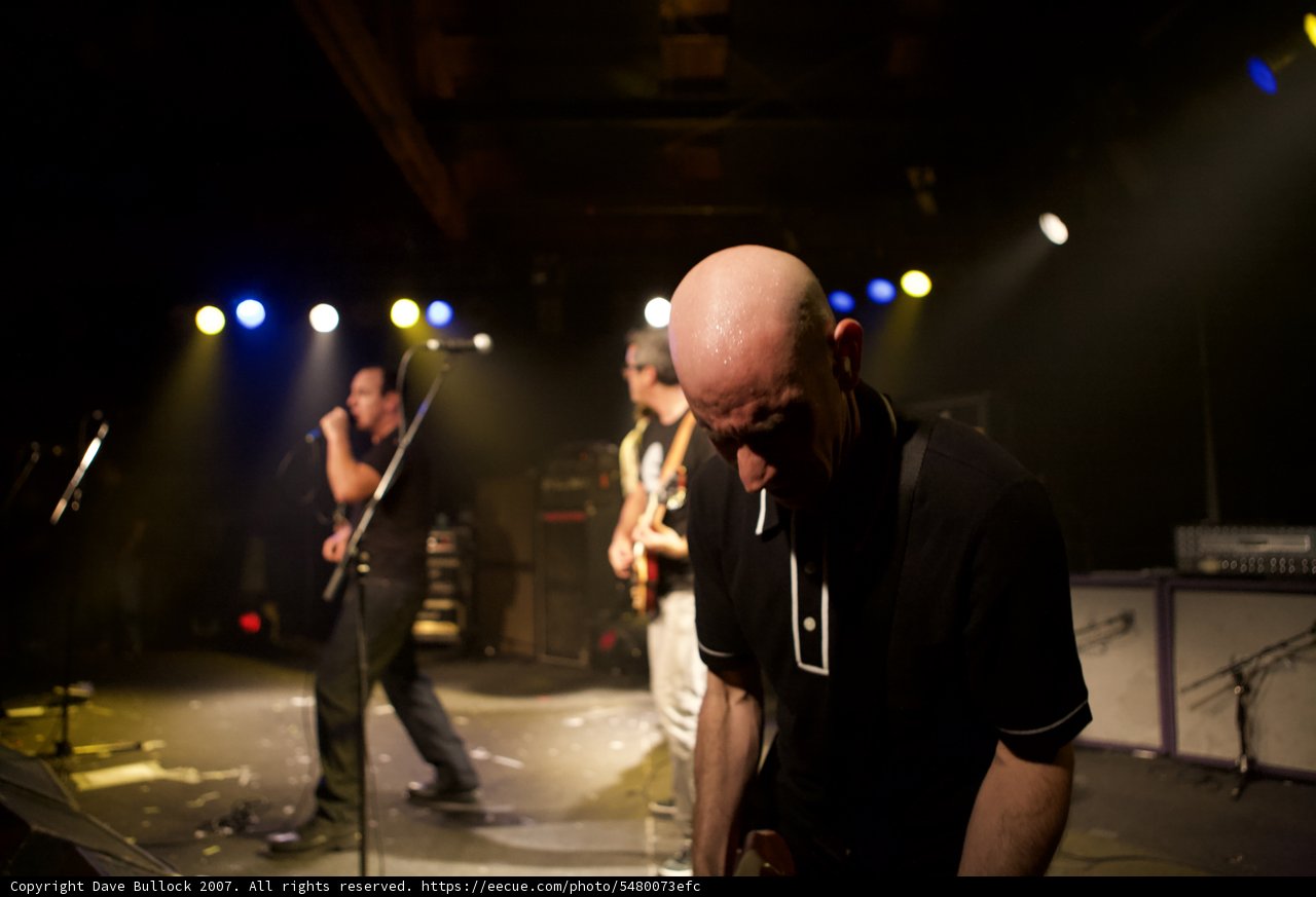 Rocking the Stage: A Bald Headed Guitarist in Bad Religion Glasshouse Concert