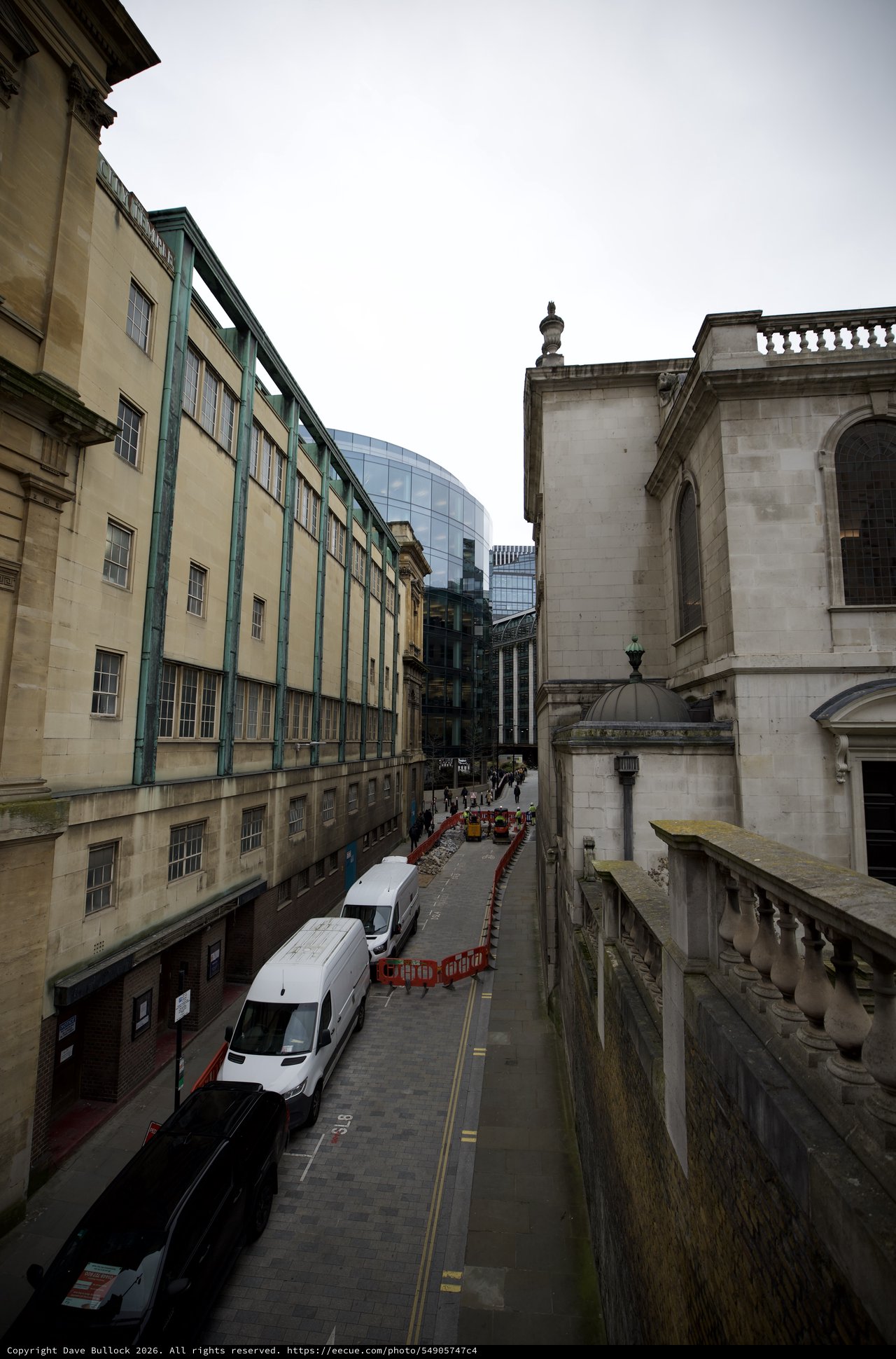Urban Street View in Historic London Quarter