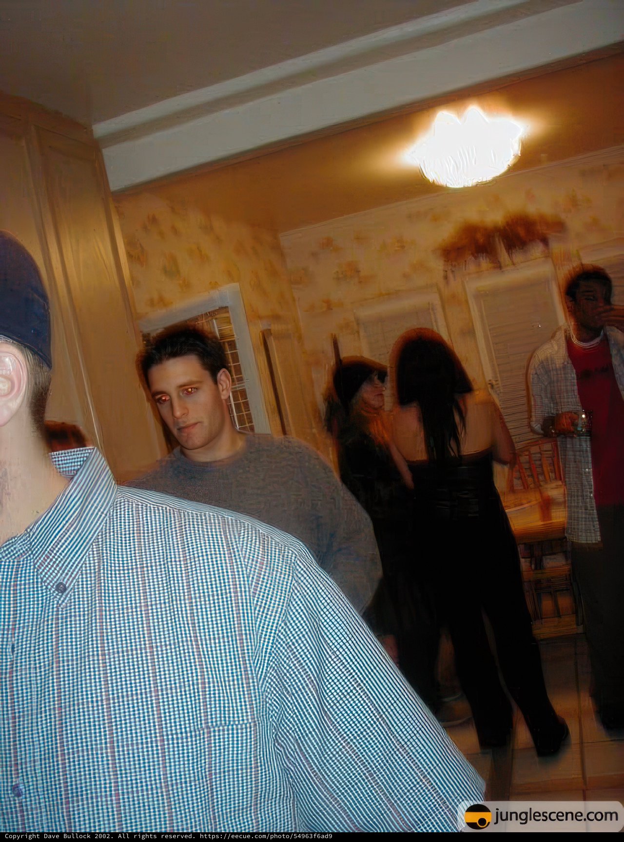 Blue Shirted Man at Bumrussian Dinner Party