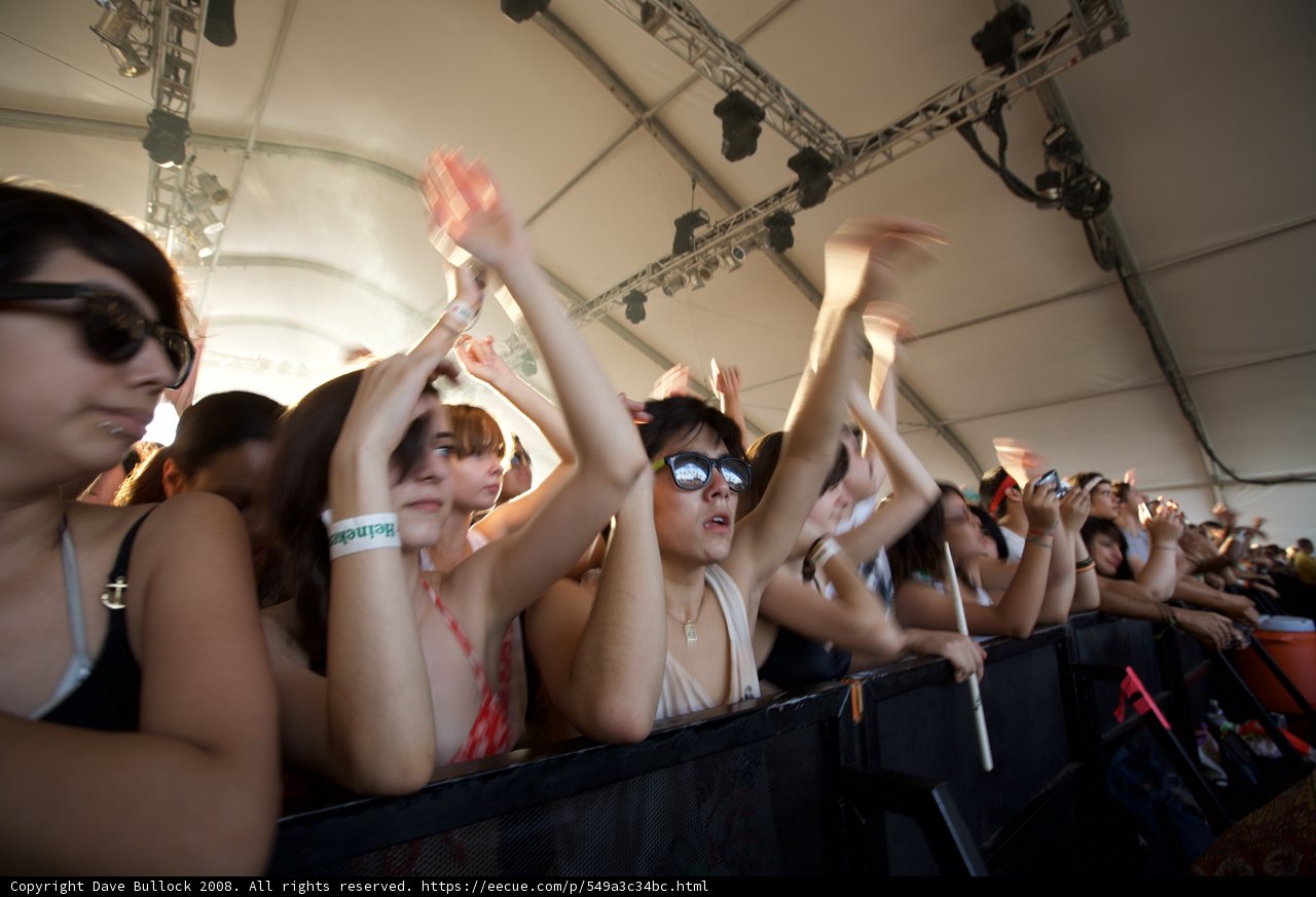 High Energy Crowd at Coachella Concert