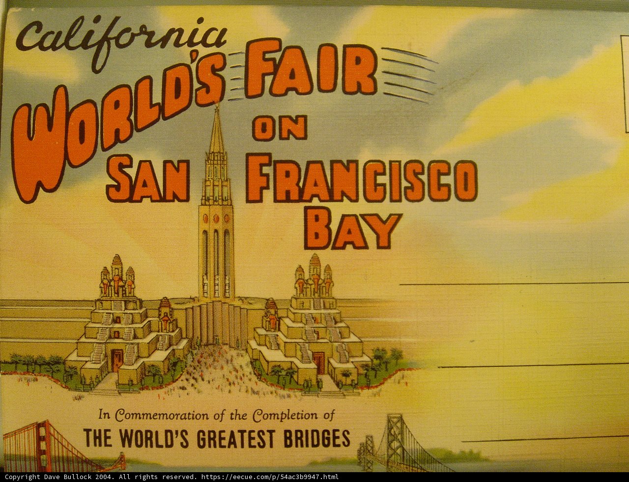 Artistic Architectural Signage at California World's Fair