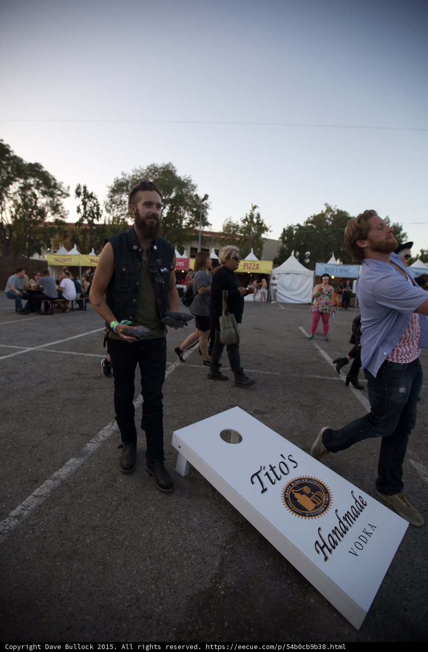 Cornhole Game in Progress