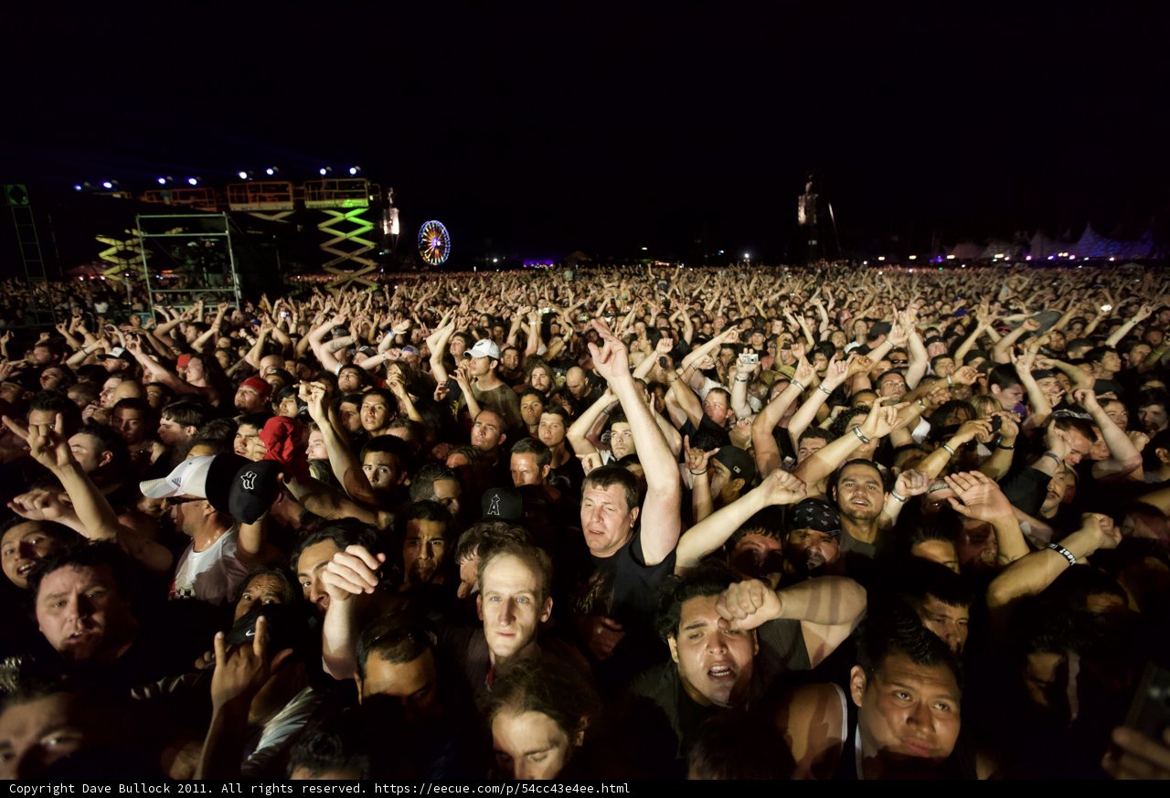 A Sea of Fans at the Big Four Festival