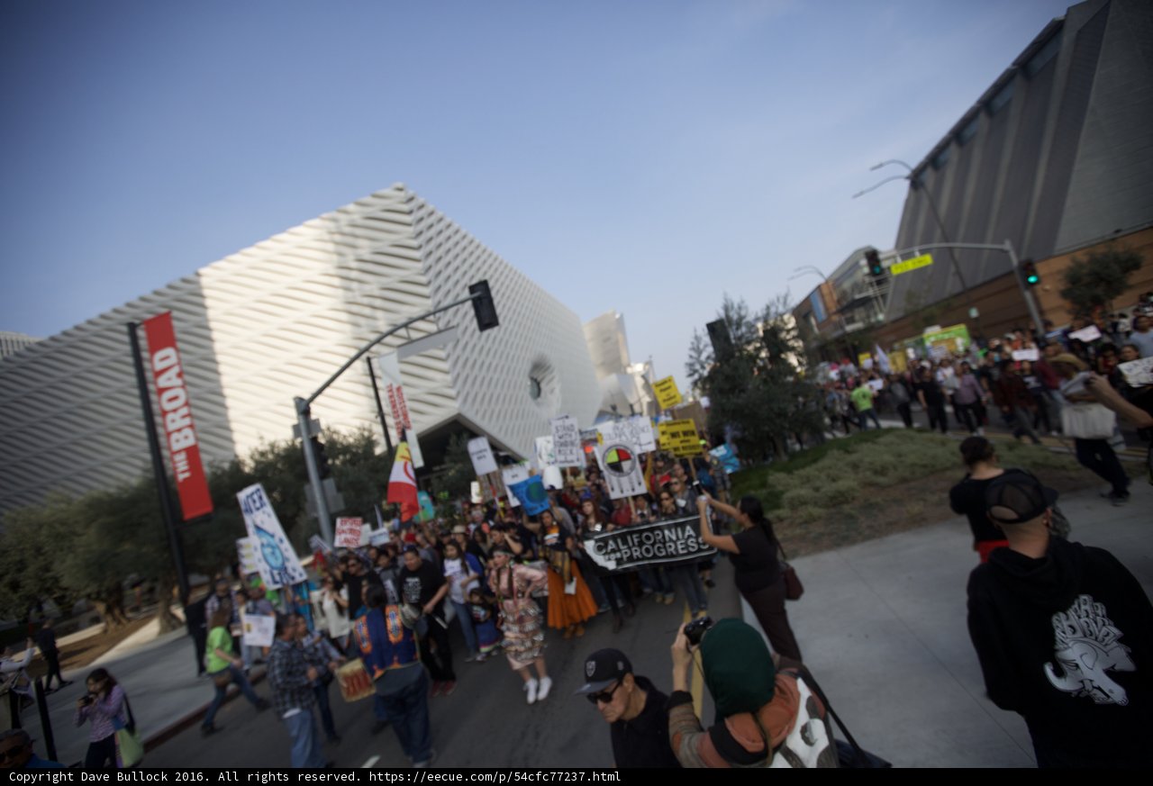 Pre-Coachella Protest in the Metropolis