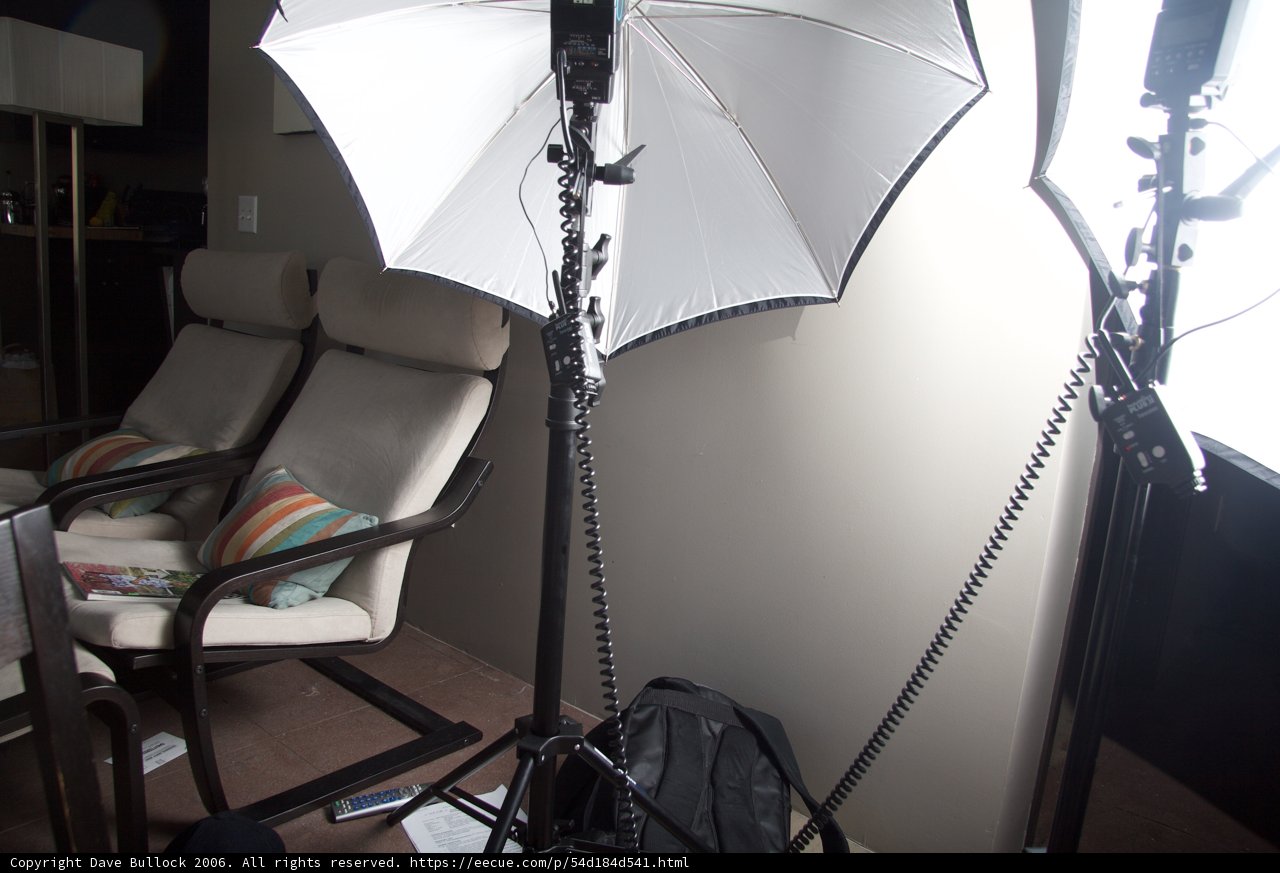 White Umbrella with Black Cord
