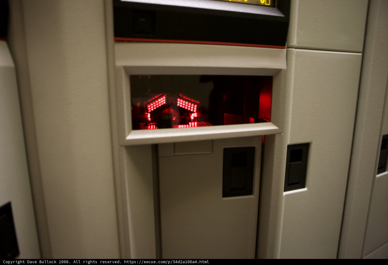 Locker Wall with Red Light
