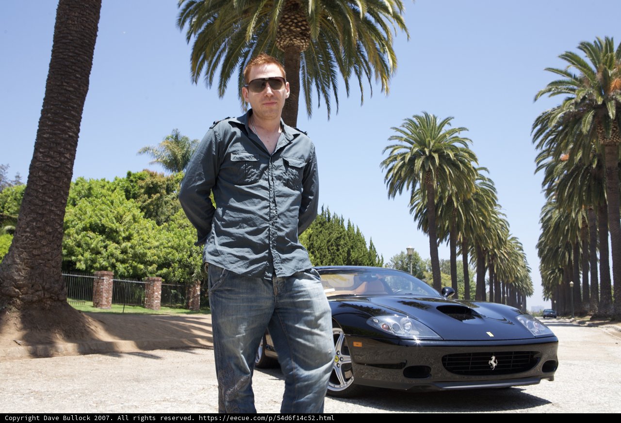 Cool Coupe and Palm Trees