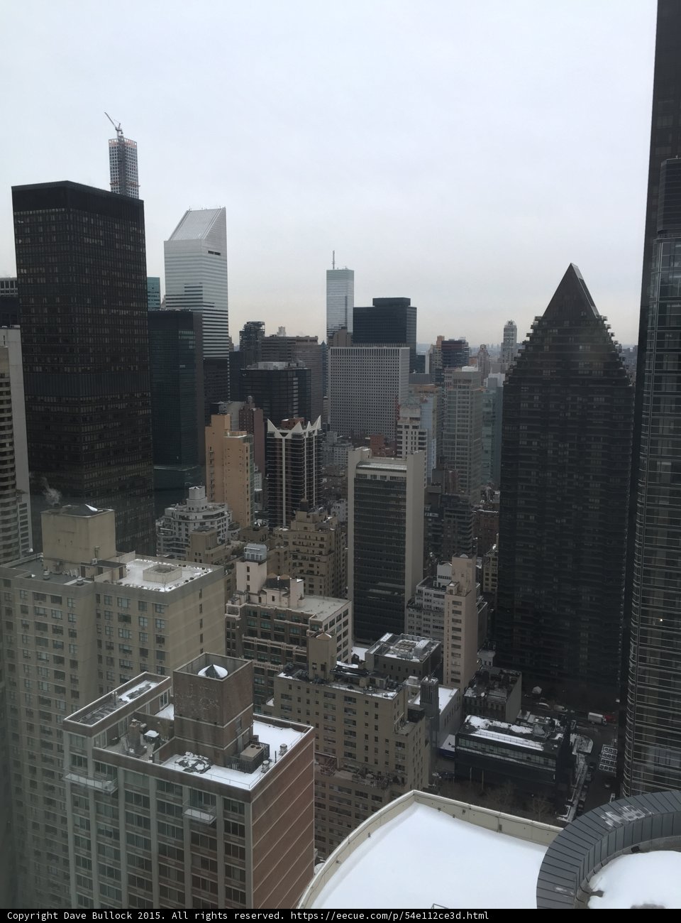 Winter Manhattan Skyline