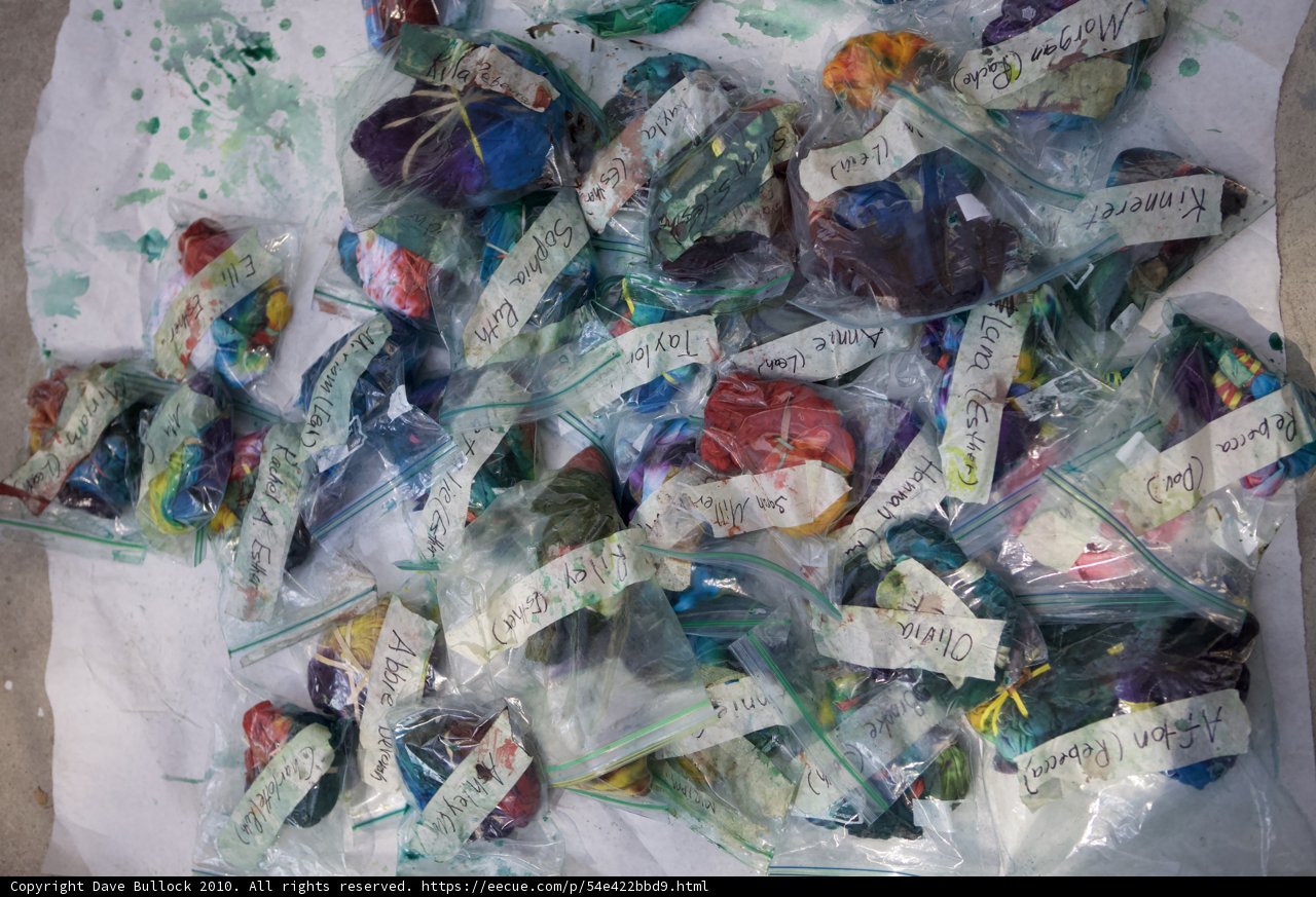 Rainbow Colored Trash Bags