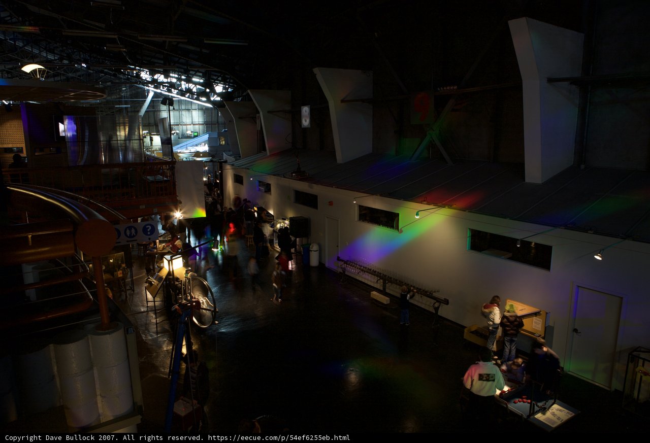 Rainbow Lighting in an Urban Pub