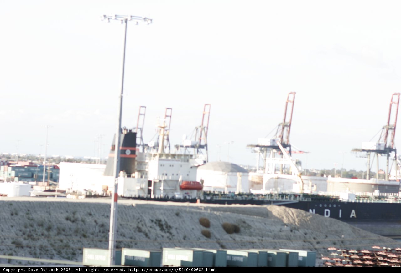 Mighty Cargo Ship Sails into the Port