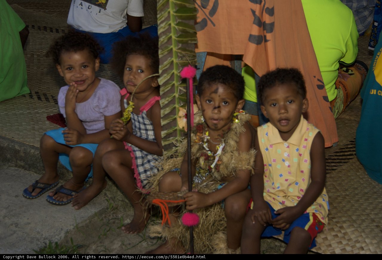 Flower Crowned Children Sitting in the Sand