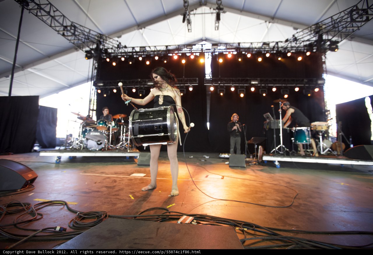 Drumming Diva on Stage