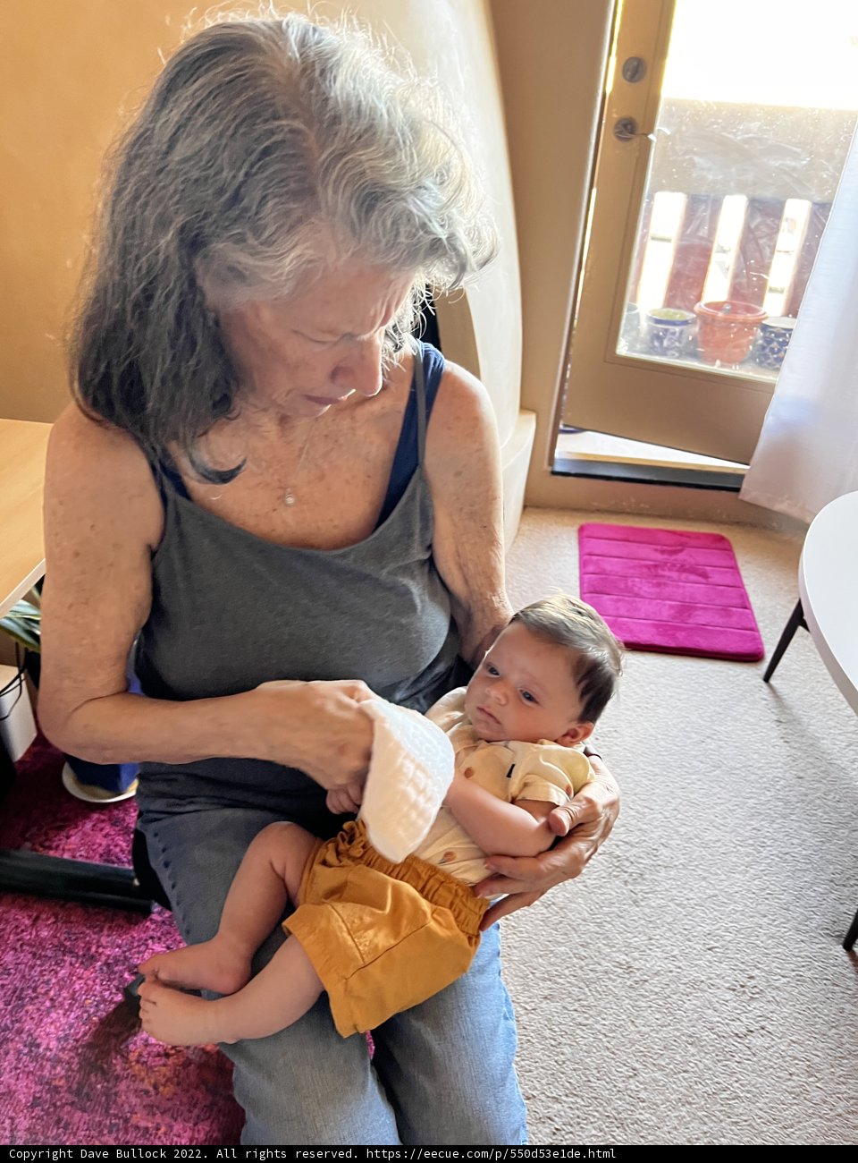 Portrait of a Grandmother and Baby