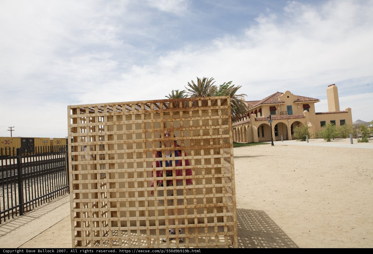 Trapped in the Desert's Wooden Cage