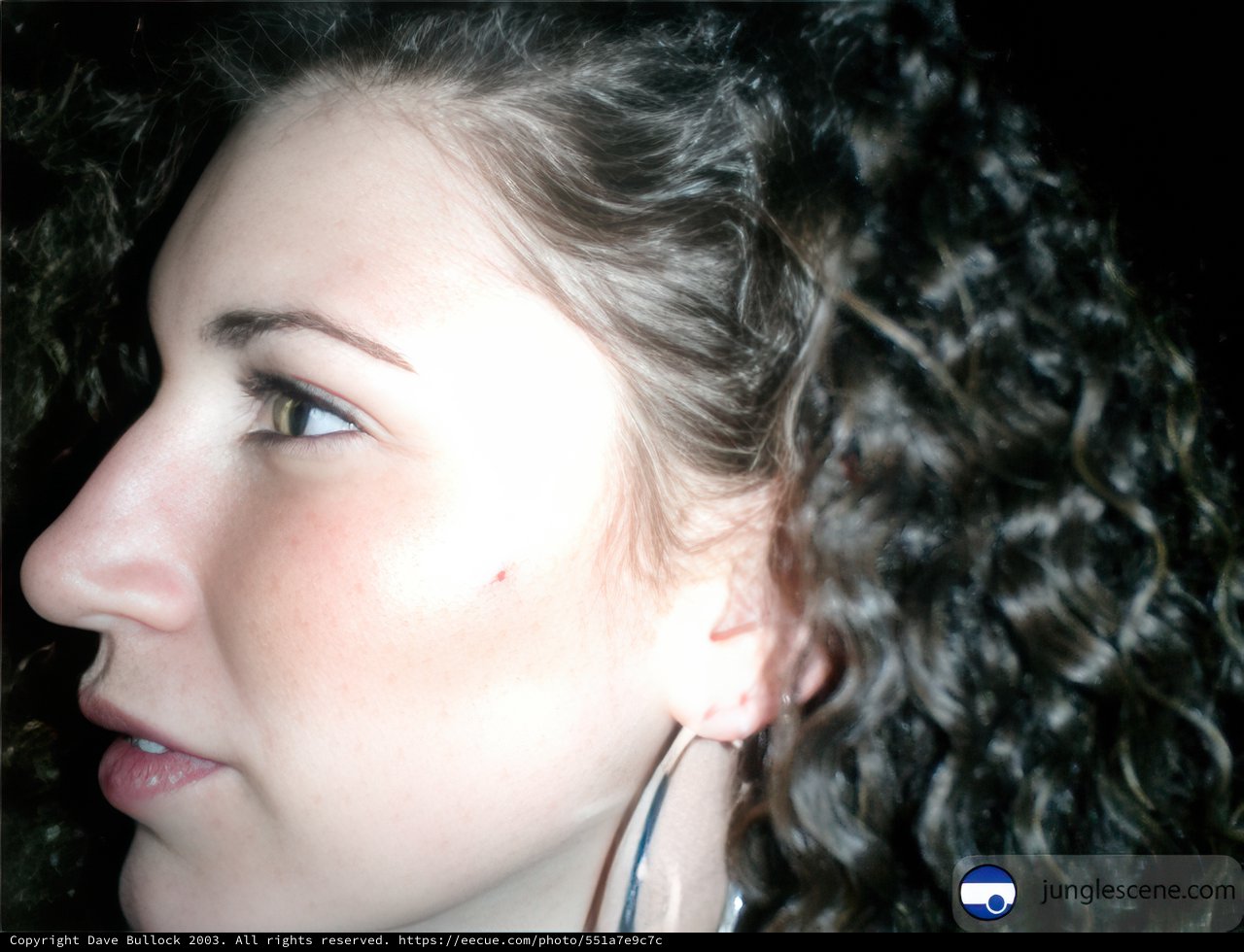 Jackie's Portrait with Curly Hair