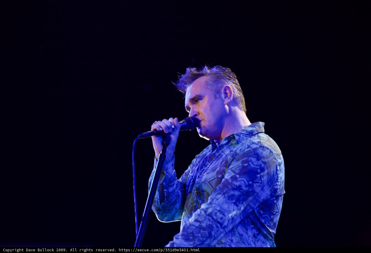 Morrissey Rocks Coachella Stage in Blossoming Attire