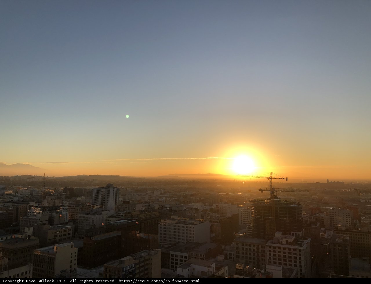 Sun Sets on the Urban Skyline