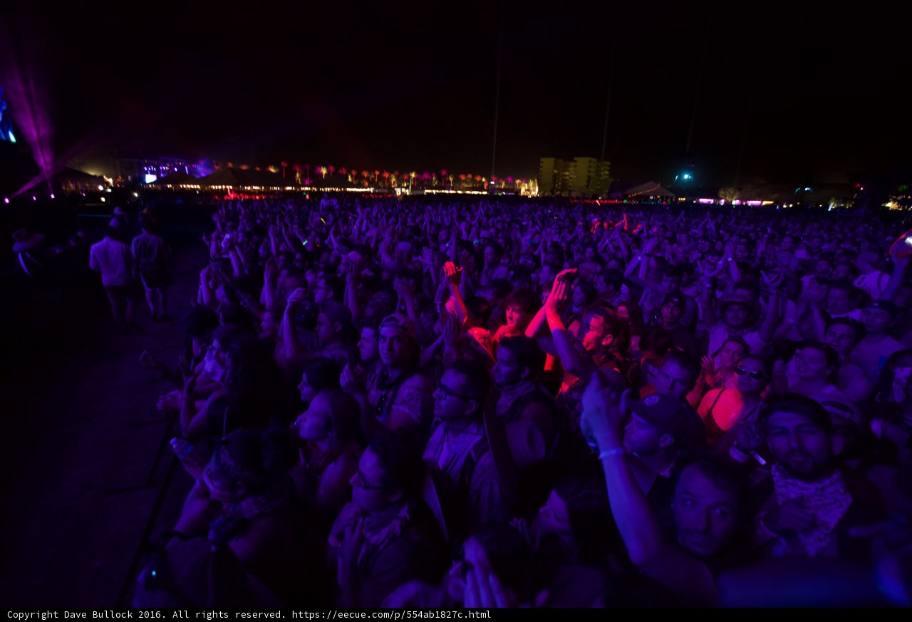Hands Up for the Night Sky: A Concert Crowd in LA